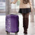Hawaiian Tribal Elements Hibiscus Luggage Cover Purple Pattern - Polynesian Pride