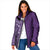 Hawaiian Tribal Elements Hibiscus Padded Jacket Purple Pattern - Polynesian Pride