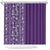Hawaiian Tribal Elements Hibiscus Shower Curtain Purple Pattern - Polynesian Pride