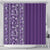 Hawaiian Tribal Elements Hibiscus Shower Curtain Purple Pattern - Polynesian Pride