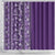 Hawaiian Tribal Elements Hibiscus Shower Curtain Purple Pattern - Polynesian Pride