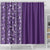 Hawaiian Tribal Elements Hibiscus Shower Curtain Purple Pattern - Polynesian Pride
