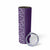 Hawaiian Tribal Elements Hibiscus Skinny Tumbler Purple Pattern - Polynesian Pride