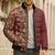 Hawaiian Tribal Elements Hibiscus Bomber Puffer Jacket Red Pattern - Polynesian Pride