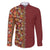 Hawaiian Tribal Elements Hibiscus Family Matching Puletasi and Hawaiian Shirt Red Pattern - Polynesian Pride