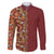 Hawaiian Tribal Elements Hibiscus Family Matching Short Sleeve Bodycon Dress and Hawaiian Shirt Red Pattern - Polynesian Pride