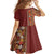 Hawaiian Tribal Elements Hibiscus Family Matching Tank Maxi Dress and Hawaiian Shirt Red Pattern - Polynesian Pride