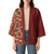 Hawaiian Tribal Elements Hibiscus Kimono Red Pattern - Polynesian Pride