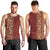 Hawaiian Tribal Elements Hibiscus Men Tank Top Red Pattern - Polynesian Pride
