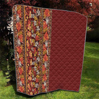 Hawaiian Tribal Elements Hibiscus Quilt Red Pattern - Polynesian Pride