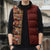 Hawaiian Tribal Elements Hibiscus Sleeveless Puffer Jacket Red Pattern - Polynesian Pride