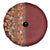 Hawaiian Tribal Elements Hibiscus Spare Tire Cover Red Pattern - Polynesian Pride