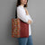 Hawaiian Tribal Elements Hibiscus Tote Bag Red Pattern - Polynesian Pride