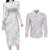Lotu Tamaiti Samoan Polynesian Tribal Couples Matching Long Sleeve Bodycon Dress and Long Sleeve Button Shirt - Polynesian Pride