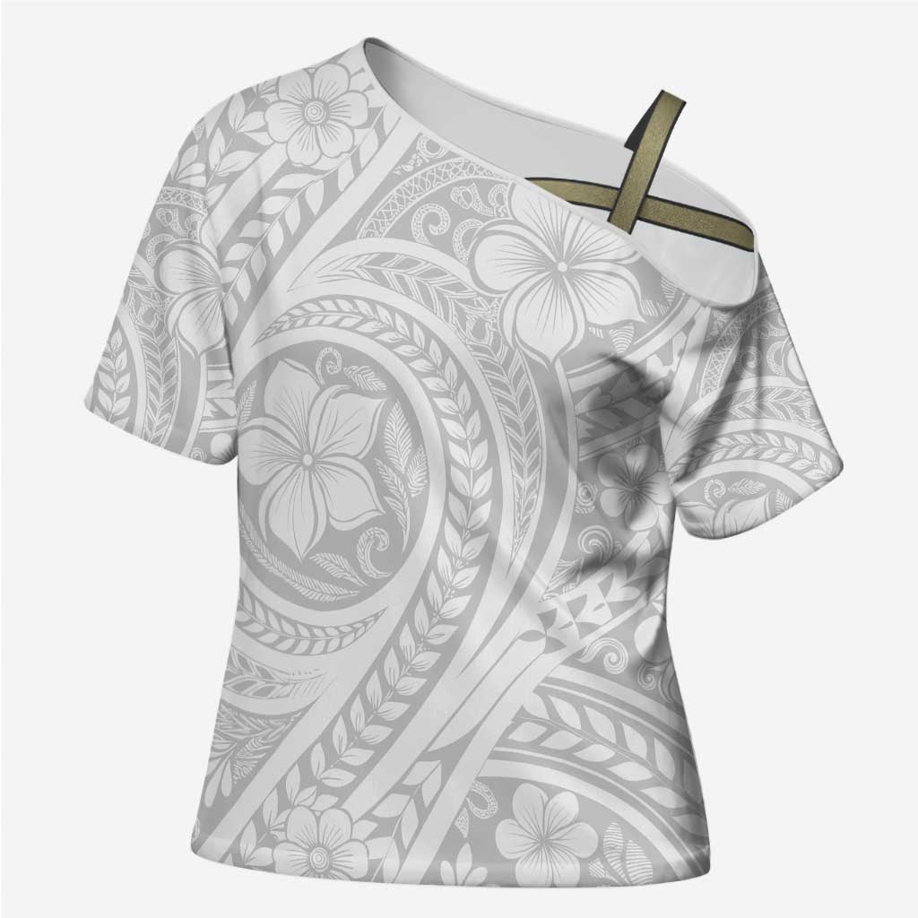 Lotu Tamaiti Samoan Polynesian Tribal Cross Shoulder Shirt - Polynesian Pride