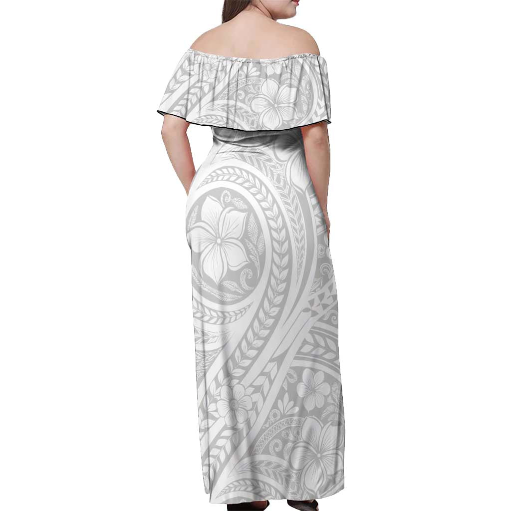 Lotu Tamaiti Samoan Polynesian Tribal Off Shoulder Maxi Dress LT9 - Polynesian Pride