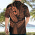 Polynesia Hawaiian Shirt Whale Tale and Polynesian Sunset Plumeria Gold LT9 - Polynesian Pride