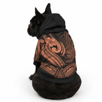 Whale Tale and Polynesian Sunset Plumeria Gold Pet Hoodie LT9 - Polynesian Pride