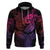 Polynesia Hoodie Whale Tale and Polynesian Sunset Plumeria Pink LT9 Pink - Polynesian Pride