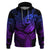 Polynesia Hoodie Whale Tale and Polynesian Sunset Plumeria Purple LT9 Purple - Polynesian Pride