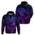 Polynesia Hoodie Whale Tale and Polynesian Sunset Plumeria Purple LT9 - Polynesian Pride