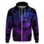 Polynesia Hoodie Whale Tale and Polynesian Sunset Plumeria Purple LT9 - Polynesian Pride