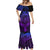 Polynesia Mermaid Dress Whale Tale and Polynesian Sunset Plumeria Purple LT9 - Polynesian Pride