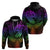 Polynesia Hoodie Whale Tale and Polynesian Sunset Plumeria Rainbow LT9 - Polynesian Pride