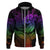 Polynesia Hoodie Whale Tale and Polynesian Sunset Plumeria Rainbow LT9 - Polynesian Pride