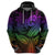 Polynesia Hoodie Whale Tale and Polynesian Sunset Plumeria Rainbow LT9 - Polynesian Pride