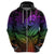 Polynesia Hoodie Whale Tale and Polynesian Sunset Plumeria Rainbow LT9 - Polynesian Pride