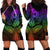 Polynesia Hoodie Dress Whale Tale and Polynesian Sunset Plumeria Rainbow LT9 - Polynesian Pride