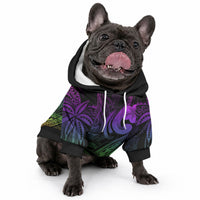 Whale Tale and Polynesian Sunset Plumeria Rainbow Pet Hoodie LT9 - Polynesian Pride