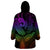 Polynesia Wearable Blanket Hoodie Whale Tale and Polynesian Sunset Plumeria Rainbow LT9 - Polynesian Pride