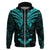 FSM Chuuk States Hoodie Micronesia Vintage Polynesian Tribal Aqua Version LT9 Zip Hoodie Aqua - Polynesian Pride