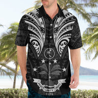 FSM Chuuk States Hawaiian Shirt Micronesia Vintage Polynesian Tribal Black Version LT9 - Polynesian Pride