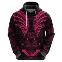FSM Chuuk States Hoodie Micronesia Vintage Polynesian Tribal Pink Version LT9 - Polynesian Pride