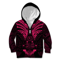 FSM Chuuk States Kid Hoodie Micronesia Vintage Polynesian Tribal Pink Version LT9 - Polynesian Pride