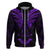 FSM Chuuk States Hoodie Micronesia Vintage Polynesian Tribal Purple Version LT9 Zip Hoodie Purple - Polynesian Pride