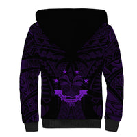 FSM Chuuk States Sherpa Hoodie Micronesia Vintage Polynesian Tribal Purple Version LT9 - Polynesian Pride