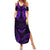 FSM Chuuk States Summer Maxi Dress Micronesia Vintage Polynesian Tribal Purple Version LT9 Women Purple - Polynesian Pride