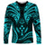 FSM Kosrae States Long Sleeve Shirt Micronesia Vintage Polynesian Tribal Aqua Version LT9 Unisex Aqua - Polynesian Pride