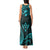 FSM Kosrae States Tank Maxi Dress Micronesia Vintage Polynesian Tribal Aqua Version LT9 - Polynesian Pride