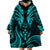 FSM Kosrae States Wearable Blanket Hoodie Micronesia Vintage Polynesian Tribal Aqua Version LT9 - Polynesian Pride