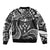 FSM Kosrae States Bomber Jacket Micronesia Vintage Polynesian Tribal Black Version LT9 - Polynesian Pride