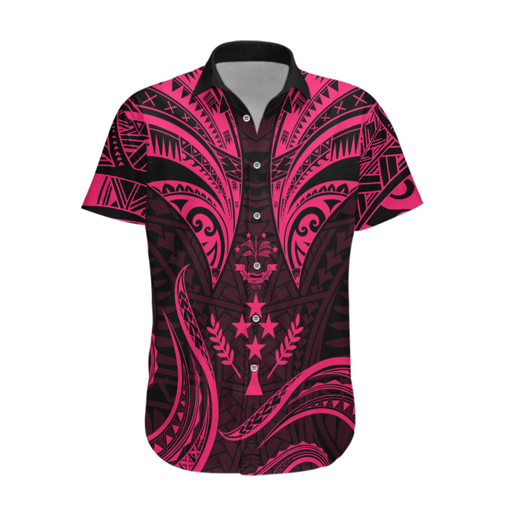 FSM Kosrae States Hawaiian Shirt Micronesia Vintage Polynesian Tribal Pink Version LT9 Pink - Polynesian Pride