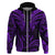 FSM Kosrae States Hoodie Micronesia Vintage Polynesian Tribal Purple Version LT9 Zip Hoodie Purple - Polynesian Pride