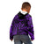 FSM Kosrae States Kid Hoodie Micronesia Vintage Polynesian Tribal Purple Version LT9 - Polynesian Pride