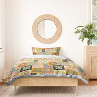 Mele Kalikimaka Hawaii Christmas Bedding Set Melemele Mama Seamless Floral Motif - Polynesian Pride