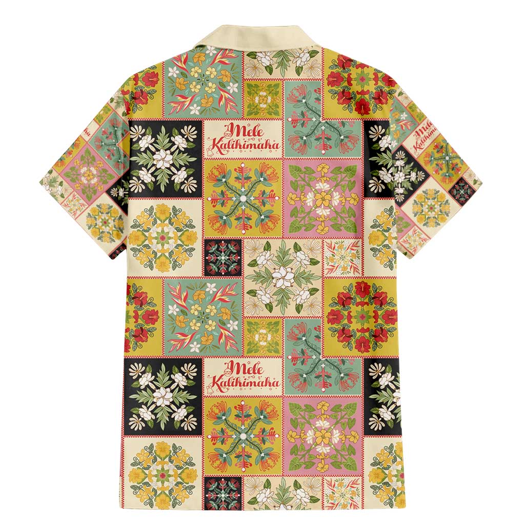 Mele Kalikimaka Hawaii Christmas Family Matching Mermaid Dress and Hawaiian Shirt Melemele Mama Seamless Floral Motif LT9 - Polynesian Pride